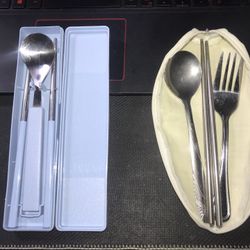 Portable Stainless Steel Flatware Set