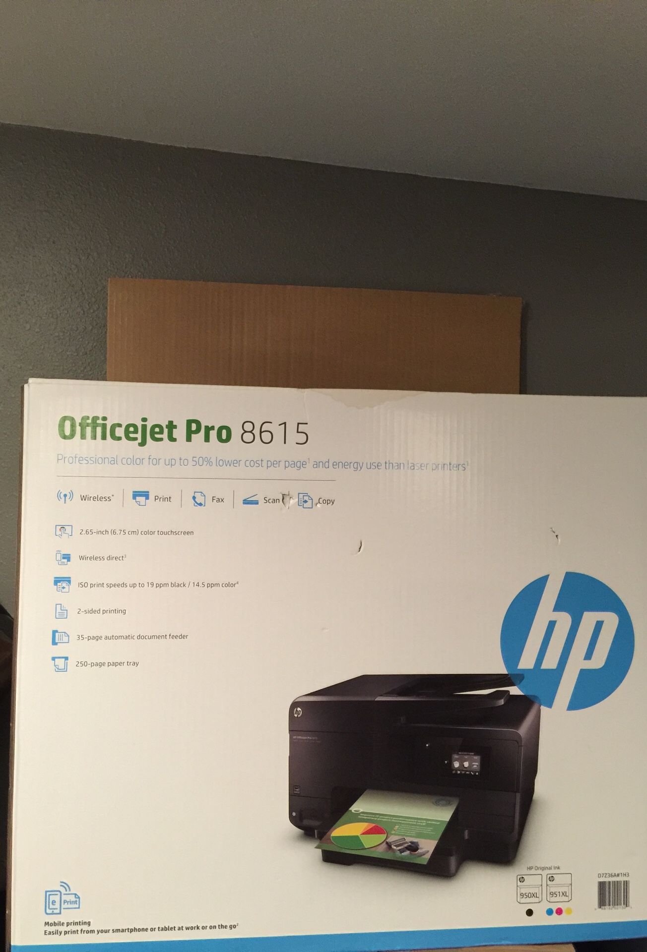 Office jet Pro 8615 Mobile Printer New still in box hp.