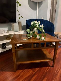 Wooden Two-Tier Coffee Table