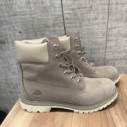 Timberland A1iV1 Gray Suede Waterproof Boots Women’s~ Size 9