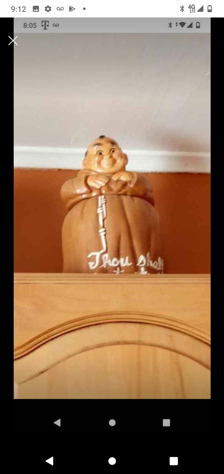 Vintage Monk Cookie Jar