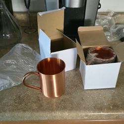 2 Copper Mugs - Never Used