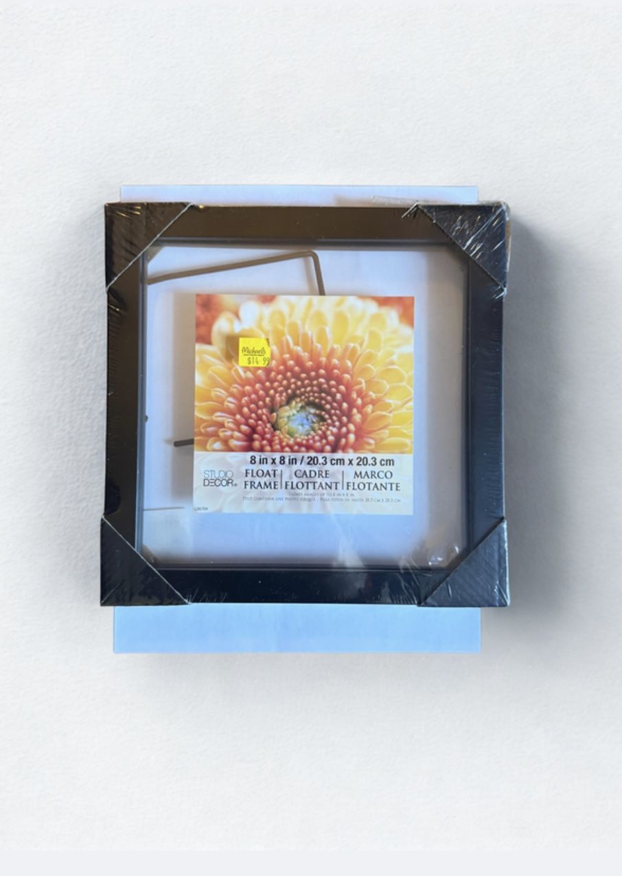 NWT Black Float Frame 8” x 8”