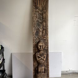 Antique Carved Wood Panel