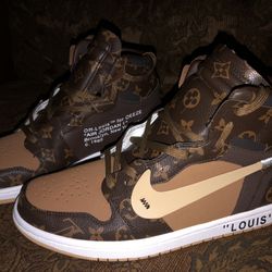 jordan 1 custome louis vuitton sized 11