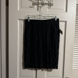 Womens JW Style Lace Is More Black Skirt NWT Size Small 