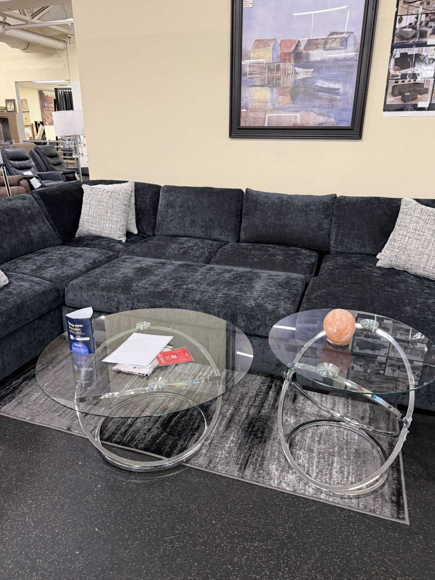 4 Piece Sectional With Pull Out Bed & Storage Chaise On Sale