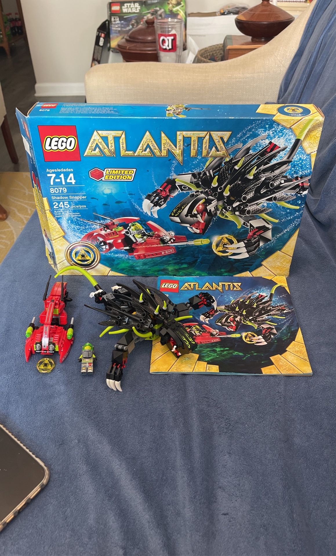 Lego Atlantis Shadow Snapper 8079 & Lego Atlantis Monster Grab Dash 8056