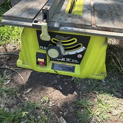 RYOBI 10”TABLE SAW!!!