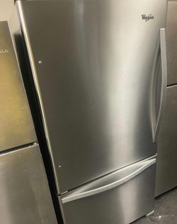 Whirlpool Bottom Freezer Refrigerator Stainless Steel