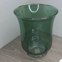 Crate & Barrel  Abbey Green  Hurricane Candle Holder