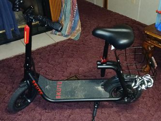 Electric Scooter W/seat An Basket