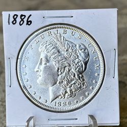 1886 Morgan Silver Dollar Coin