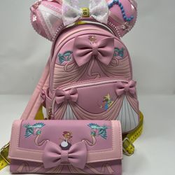 Loungefly Disney Cinderella 70th Anniversary Bag/wallet/ears