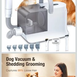 Dog/cat Grooming With Vacuum Suction