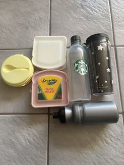 Assorted Containers and Bottles (6 items)