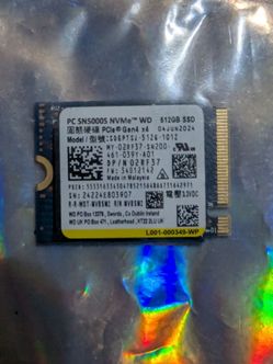 WD 512gb ssd nvme