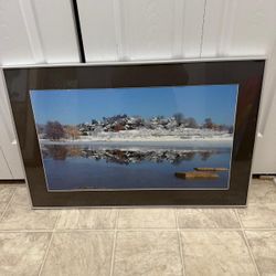 Beautiful 33.5 By 22 Inch Wall Art. (tiny Broken Glass Shown In The Pic) (MUST SELL TODAY)