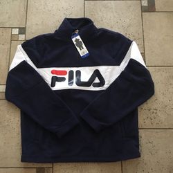 NWT Fila Men’s Fleece Half Zip Size L