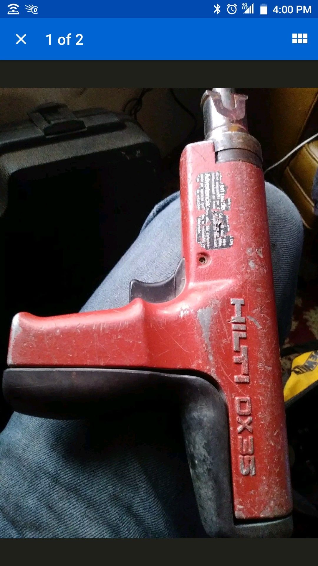HILTI DX35 POWDER ACTUATED NAIL GUN...25 CAL. for Sale in Burien, WA