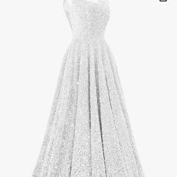 Amazon White Dress (Never Used) Sz:16 