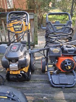 DeWalt 3300 PSI & Vevor 3600 PSI Gas Pressure Washers