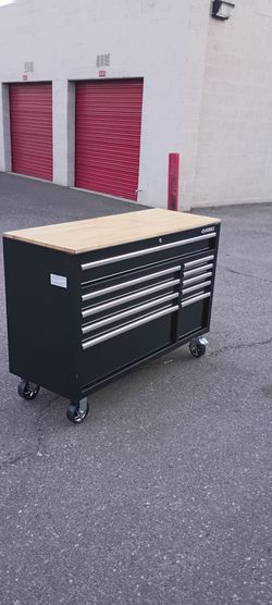 52 in Husky tool box ,work bench
