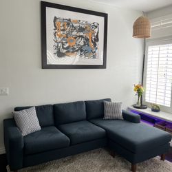 Navy Blue Sectional Couch