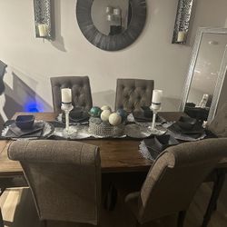6 Chair Dining Table 