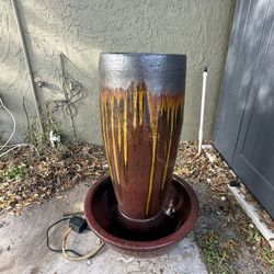 Ceramic Fountain Indoor/Outdoor Over 3 Feet Tall