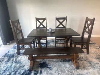 Handmade Solid Wood Dining SET