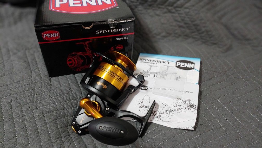 Penn Spinfisher V 7500 Spinning fishing reel daiwa shimano phenix Calstar lews okuma