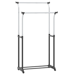 Adjustable Double Rod Clothes Rack