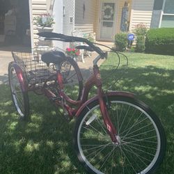 Schwinn 26” Three Wheel Bike Tricycle