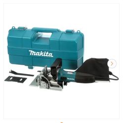 Makita 6-Amp corded plate joiner with dust bag and tool case 