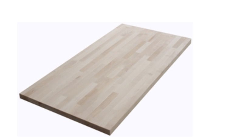 The Baltic Butcher Block 4-ft Natural Straight Butcher Block Birch Kitchen Countertop