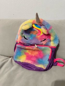 Fuzzy Unicorn Backpack