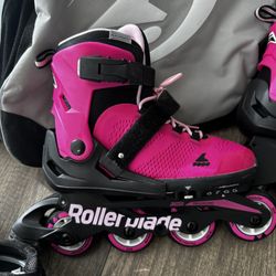 Rollerblade Skate, Equipo Completo, Rodilleras, Coderas, Muñequeras, Casco, Short Para Amortiguar Golpes, Bolso Para Guardar Equipo