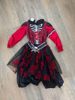 Girls Pirate Skeleton Halloween Costume Dress