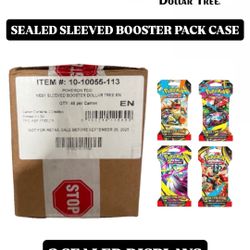 100% SEALED MEGA EVOLUTIONS SLEEVED BOOSTER PACK DISPLAY CASE (48 PACKS TOTAL)