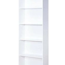 One White Bookcase With Shelves New In Box 