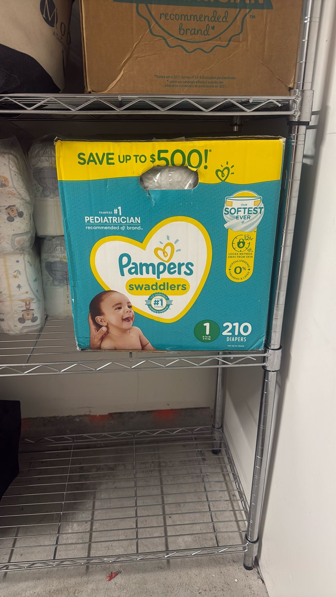 Pampers Size 1 Count Of 210