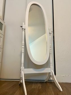 White Standing Mirror