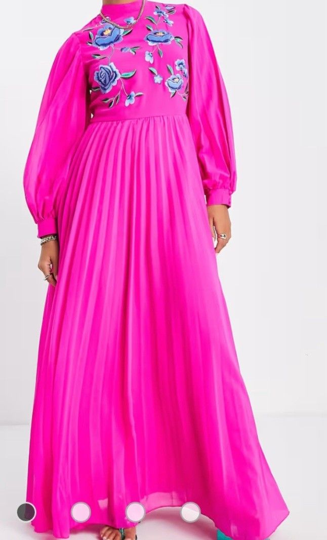 Dress Fushia Asos  Size 6 Made In INDIA