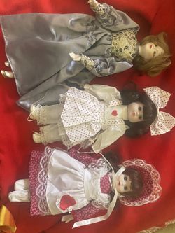 Lot Of Porcelain Dolls 3