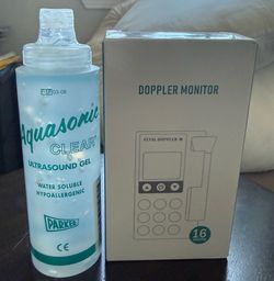 Fetal Doppler Monitor with Ultrasound Gel brand new never used