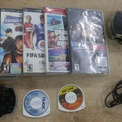 Sony PSP-1001  Piano Black & Games MVP Baseball , Smack Down vs Raw 2006 ,  Smack Down vs Raw 2008, Smack Down vs Raw 2010,  Fifa Soccer 10 , Grand Th