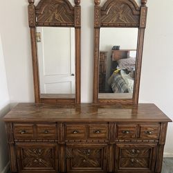 Chested Drawers with Mirrors