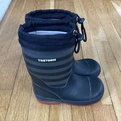 Warm Lined Rain Boots Kids Size 11 EU28