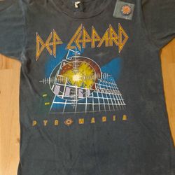 80's Vintage Original Def Leppard Pyromania Shirt Small